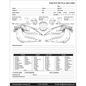 Equine Dentistry Record Chart Books 
